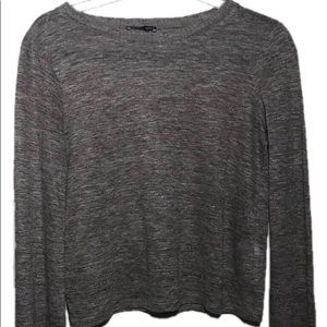 Zara Linen Sz Sm long sleeve bell cuff in brown